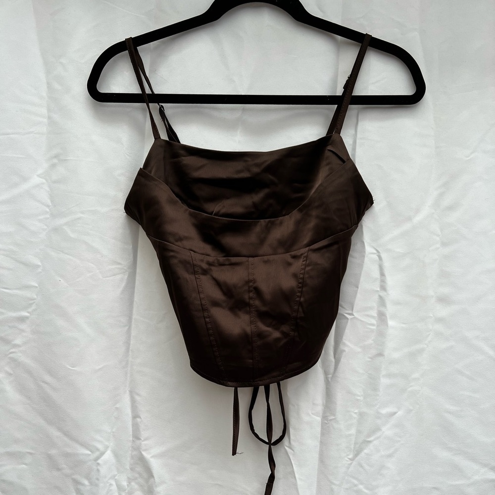 Chocolate Brown Going Out Top